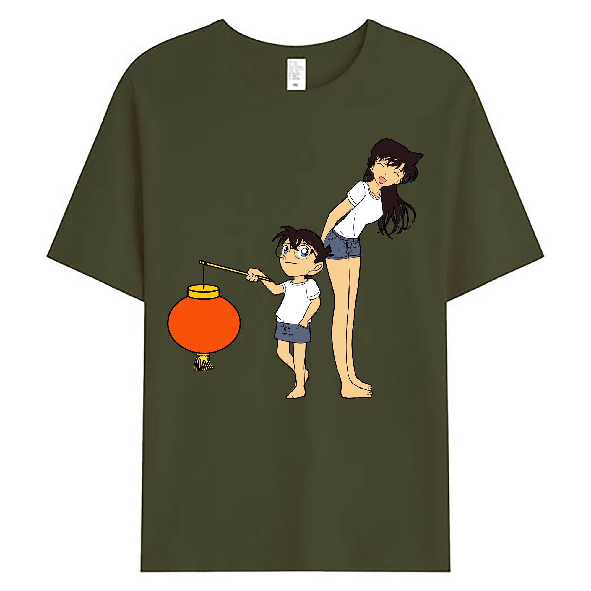 （画像用） 名探偵コナン 毛利 蘭 もうり らん、モーリ ラン Detective Conan Rachel Moore 綿100％ メンズ半袖Tシャツ｜肌触りやわらか＆通気性